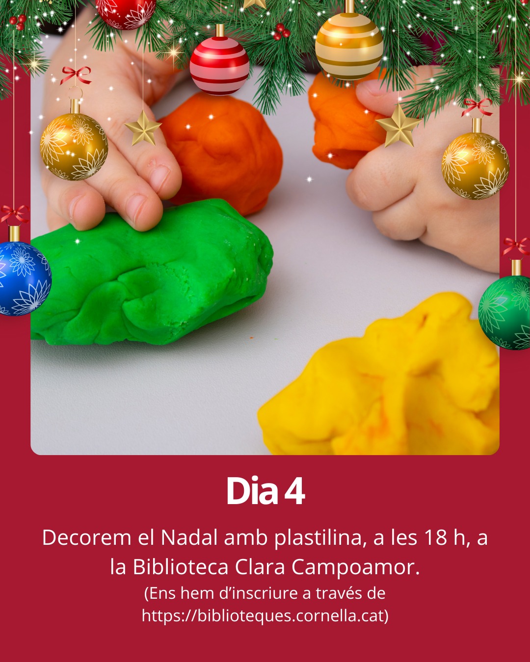 Deixem volar la imaginació amb les nostres pròpies mans! 

#cornella #Cornellà #cornelladellobregat #Cornellàdellobregat #baixllobregat #ajuntamentcornella #queferacornella #nadalacornella #nadal2025 #calendariadventcornella