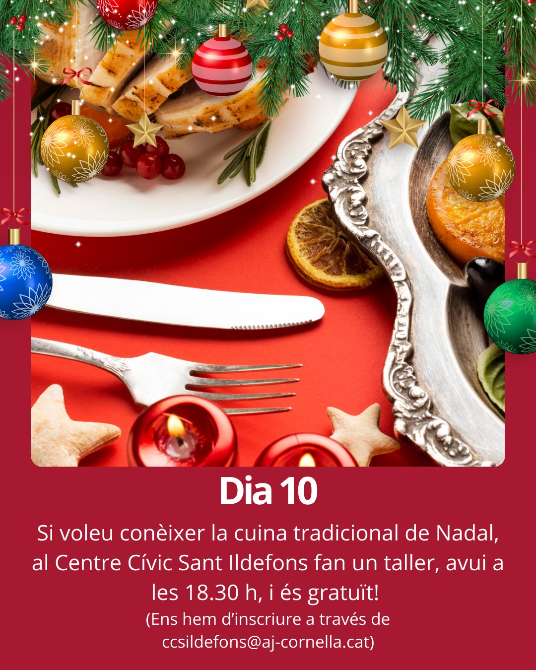 Quin serà el teu menú especial el dia de Nadal? 

#cornella #Cornellà #cornelladellobregat #Cornellàdellobregat #baixllobregat #ajuntamentcornella #queferacornella #nadalacornella #nadal2025 #calendariadventcornella