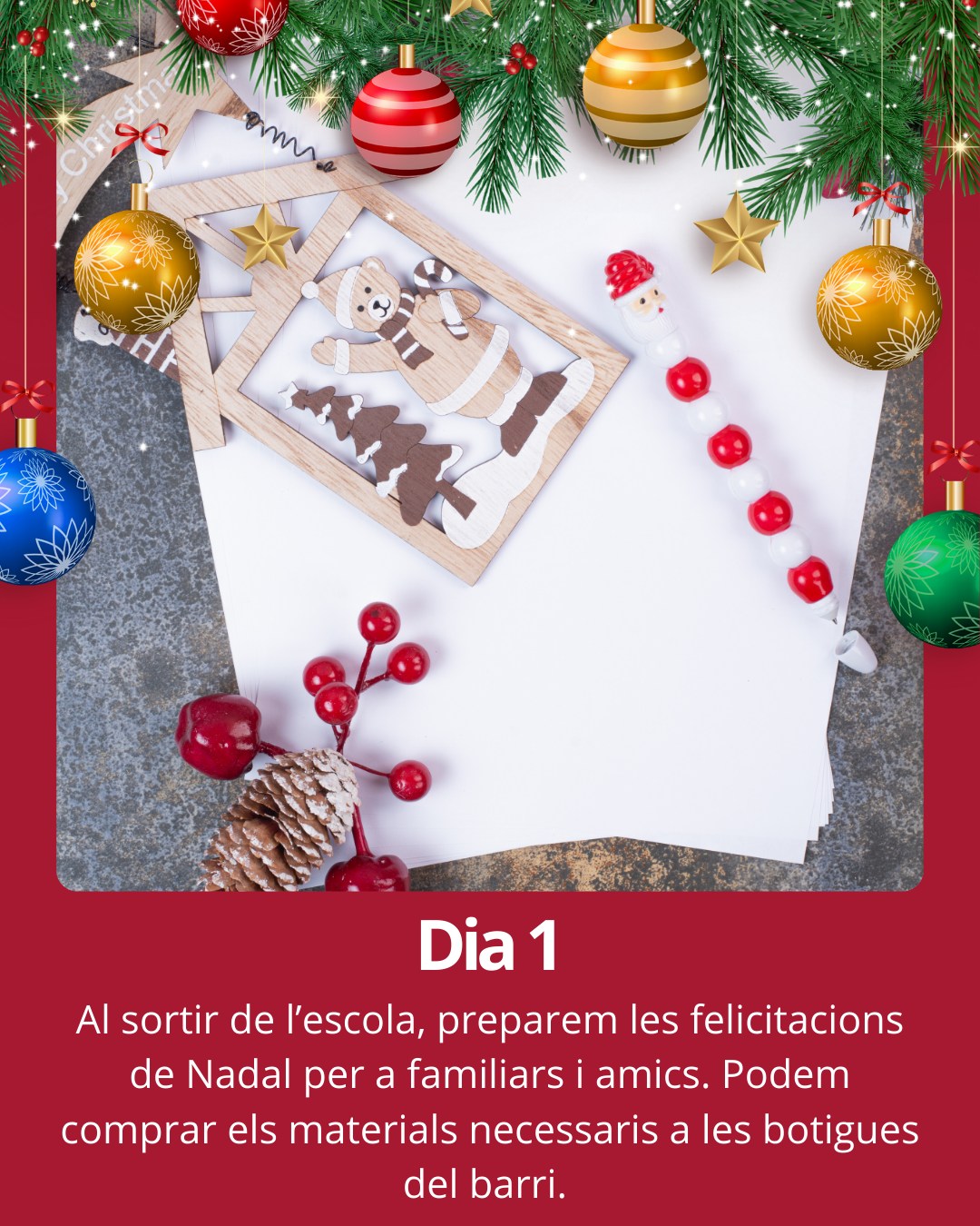 Primer dia del nostre calendari d'advent! Nadal és un moment d'agraïment i donar les gràcies, i res millor que rebre una postal de Nadal escrita pels teus éssers estimats. 

#cornella #Cornellà #cornelladellobregat #Cornellàdellobregat #baixllobregat #ajuntamentcornella #queferacornella #nadalacornella #nadal2025 #calendariadventcornella