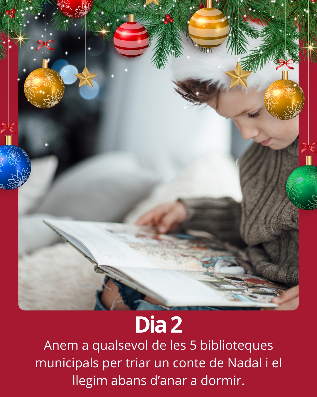 Avui heu d'anar a la biblioteca... 

#cornella #Cornellà #cornelladellobregat #Cornellàdellobregat #baixllobregat #ajuntamentcornella #queferacornella #nadalacornella #nadal2025 #calendariadventcornella