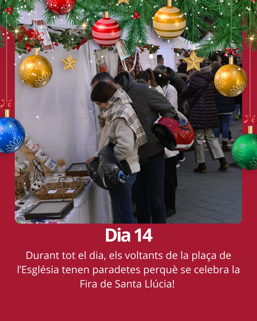 La Fira de Santa Llúcia de Cornellà és una molt bona oportunitat per comprar artesania i degustar aliments típics d'aquestes dates. 

#cornella #Cornellà #cornelladellobregat 
#Cornellàdellobregat #baixllobregat
#ajuntamentcornella #queferacornella #nadalacornella
#nadal2025 #calendariadventcornella