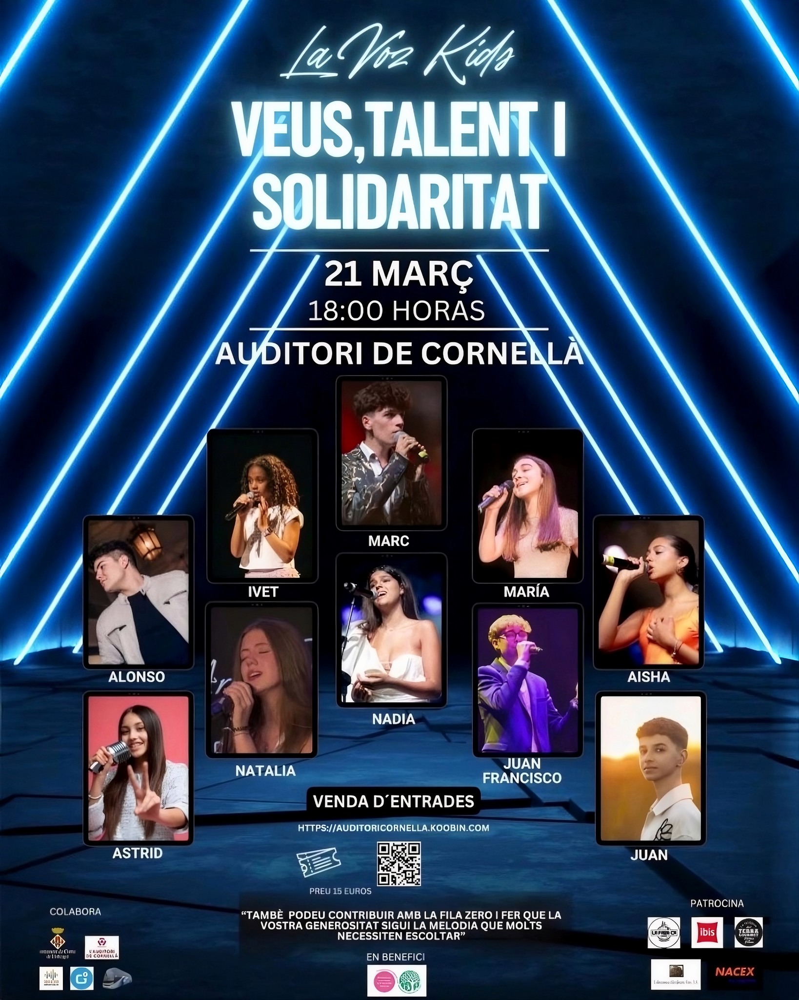 Veus joves, talent i solidaritat a Cornellà 🎶
Els participants i guanyadors de La Voz Kids 2024 arriben a L’Auditori de Cornellà per oferir un concert molt especial on la música es converteix en ajuda.

💙 L’objectiu: recaptar fons per a @fundaciontotssomdecor, una fundació cornellanenca que treballa per millorar la qualitat de vida d’infants amb alta dependència i diversitat funcional.

📅 Dissabte 21 de març
🕕 18 h
📍 L’Auditori de Cornellà
🎟 Entrada solidària: 15 €
També pots col·laborar amb la FILA 0.

Una tarda per gaudir de la música i sumar-te a una causa que importa.

ℹ️ Programació completa a l'enllaç 👆 del perfil! 

#Cornellà #ConcertSolidari #LaVozKids #TotsSomDeCor #CulturaSolidària @oscarlariosp @marialopez_oficial_ @marcmoya_oficial @auditcornella @veustalentisolidaritat @fundaciontotssomdecor @ivetcosta.bcn @lavozkids astrid.verweij.official @iamnadia.oficial @juan.alonso.official @aishaalmorales_oficial