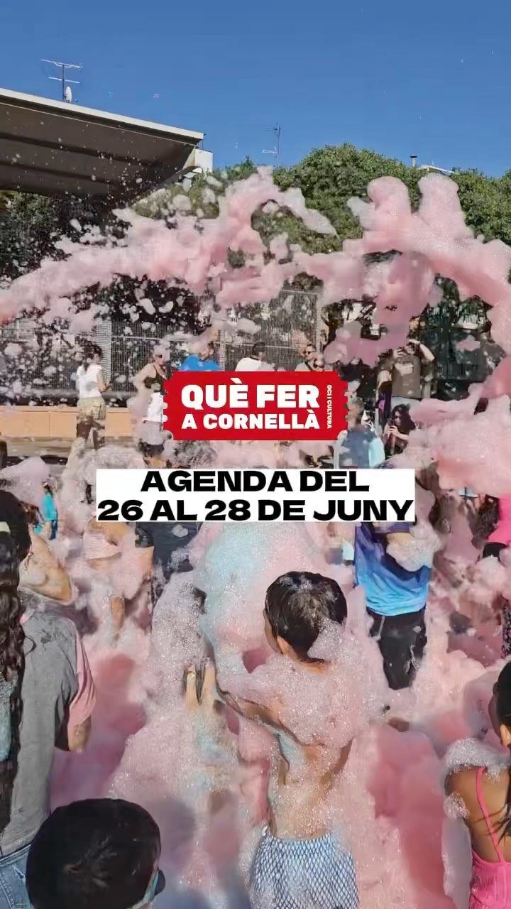 📝AGENDA de les activitats culturals i familiars a fer a #Cornellà del 26 al 28 de juny!

#queferacornella #cornelladellobregat #cornella #ajuntamentcornella