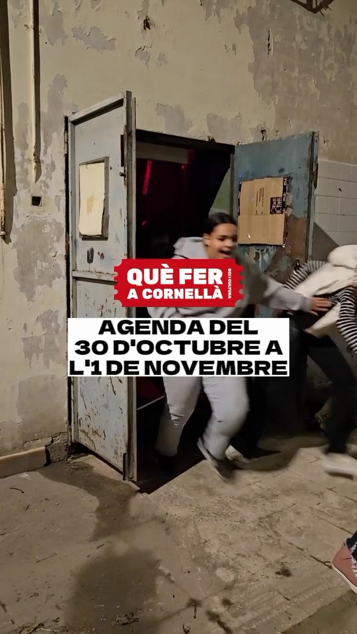 📝 AGENDA de les activitats culturals i familiars a fer a #Cornellà del 30 d’octubre a l’1 de novembre!

#queferacornella #cornelladellobregat #cornella #ajuntamentcornella