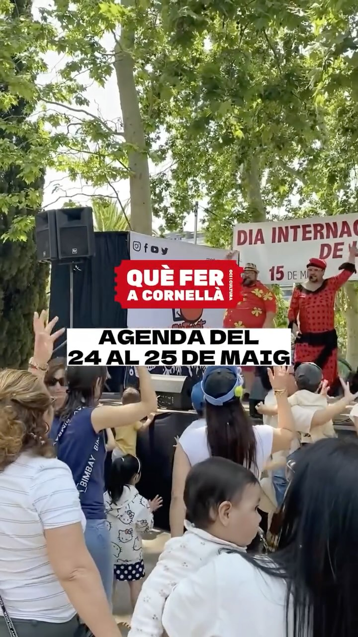 📝 AGENDA de les activitats culturals i familiars a fer a #Cornellà del dissabte 24 al diumenge 25 de maig!

#cornellaescenica #cornellà #cornella #cornellàdellobregat #cornelladellobregat #ajuntamentcornella #queferacornella #culturacornella #queferenfamilia 

@turismebaixllobregat @museuscornella @aj.cornella @auditcornella @tomasitooficial_ @hijos_almachar_cornella @blasinfante_cornella @escuelaflamencopacagarcia @kali.teatre