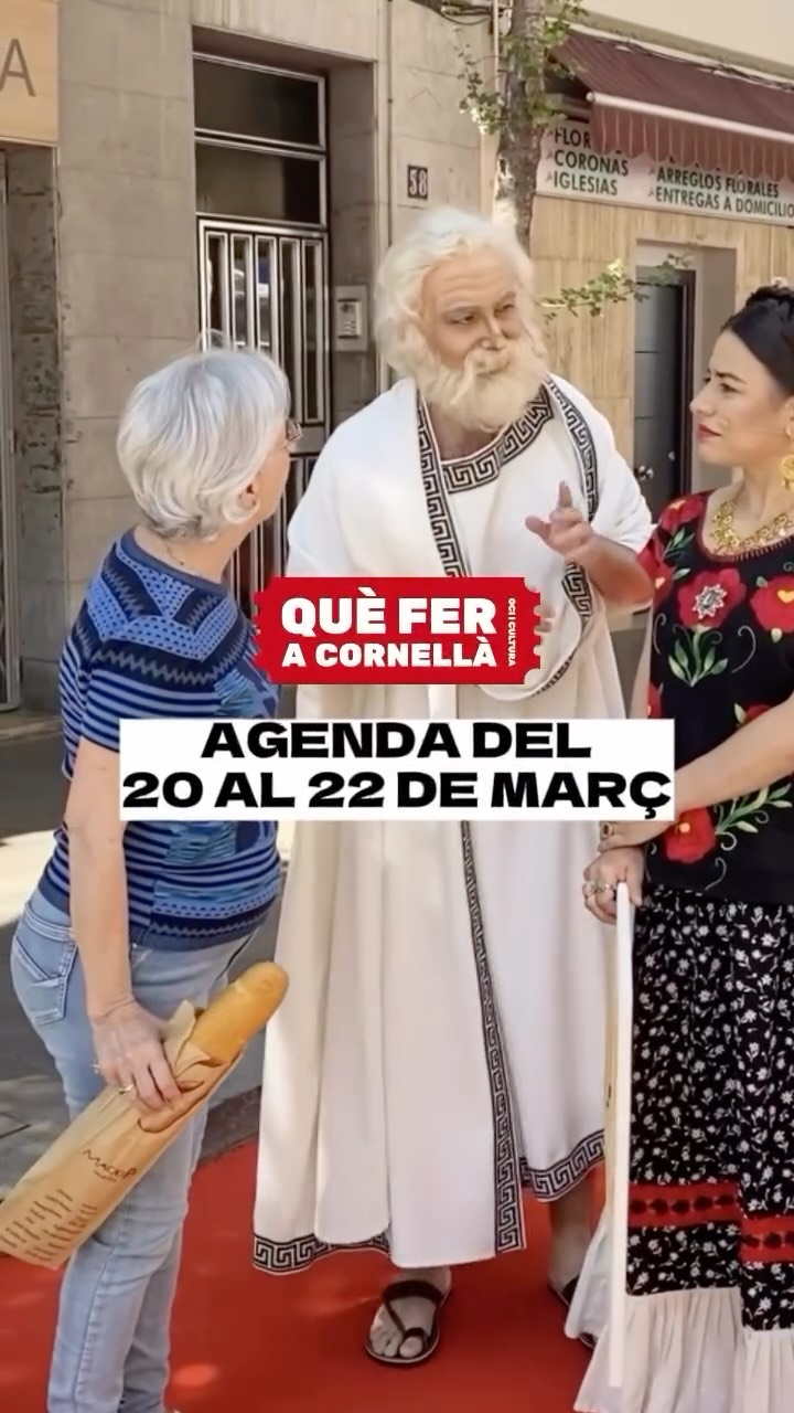 📝AGENDA de les activitats culturals i familiars a fer a #Cornellà del divendres 20 al diumenge 22 de març!

#queferacornella #cornelladellobregat #cornella #culturacornella