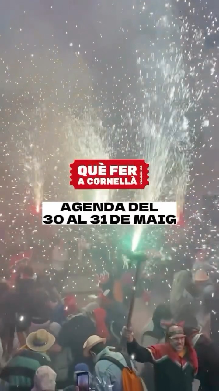 📝AGENDA de mes activitats culturals i familiars a fer a #Cornellà del 30 al 31 de maig!!

#queferacornella #cornelladellobregat #cornella #ajuntamentdecornella