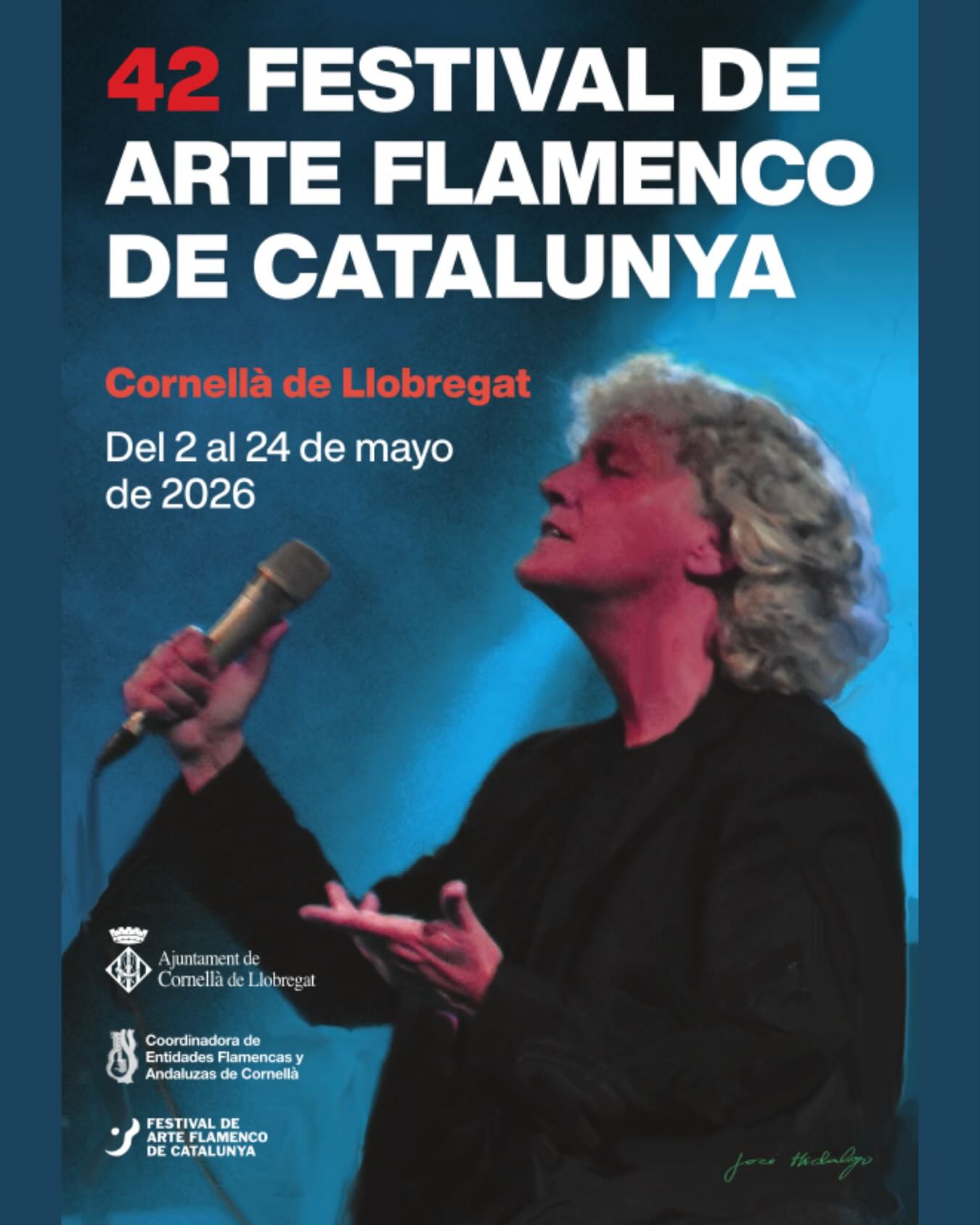 💃💃 Nova edició del Festival de Arte Flamenco de Catalunya, del 2 al 24 de maig a Cornellà!! El festival torna per oferir una àmplia programació de les diverses manifestacions artístiques de l’art flamenc👏

▪️Enguany, reuneix a grans figures del flamenc, com la cantaora Mayte Martín, i altres artistes destacats: Antonio Lizana Quintet, Vicente Soto “Sordesa”, Chicuelo, Rafael de Utrera, Pedro Sierra, La Fabi, Cancanilla de Màlaga o Alba Molina, amb concerts a l’Auditori de Cornellà i altres espais de la ciutat. 

▪️Com a novetat, la programació surt al carrer amb ‘flashmobs’ (9 i 16 de maig), una proposta participativa, pròxima i sorprenent, i espectacles com Bogeria Flamenca, acostant el gènere a nous públics. També, s’incorpora un taller familiar i infantil de construcció de calaix flamenc (16 de maig, 11 h, a Can Bagaria). 

▪️ A més a més, dins del festival també tenen cabuda cites tradicionals com la Cruz de Mayo (16 i 17 de maig, a la plaça de Sant Ildefons), la Fiesta del Cristo de la Banda Verde (10 de maig) o les Papas rocieras (16 de maig).

✨Consulta la programació completa a l’enllaç del perfil☝️
✨Organitza: Coordinadora d’Entitats Flamenques i Andaluses de Cornellà de Llobregat i l’@aj.cornella

#festivalarteflamenco #queferacornella #culturacornella #cornella #cornelladellobregat