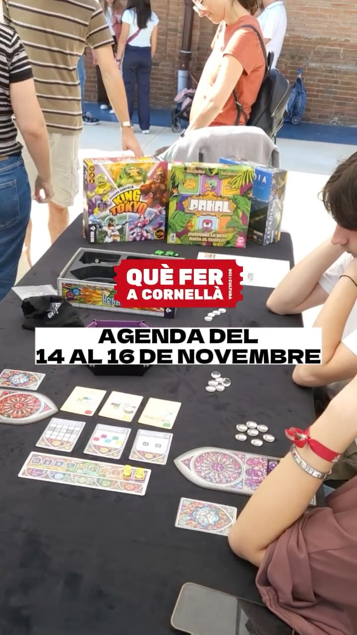 📝 AGENDA de les activitats culturals i familiars a fer a #Cornellà del divendres 14 al 16 de novembre!

#cornellà #cornella #cornellàdellobregat #cornelladellobregat #ajuntamentcornella #queferacornella