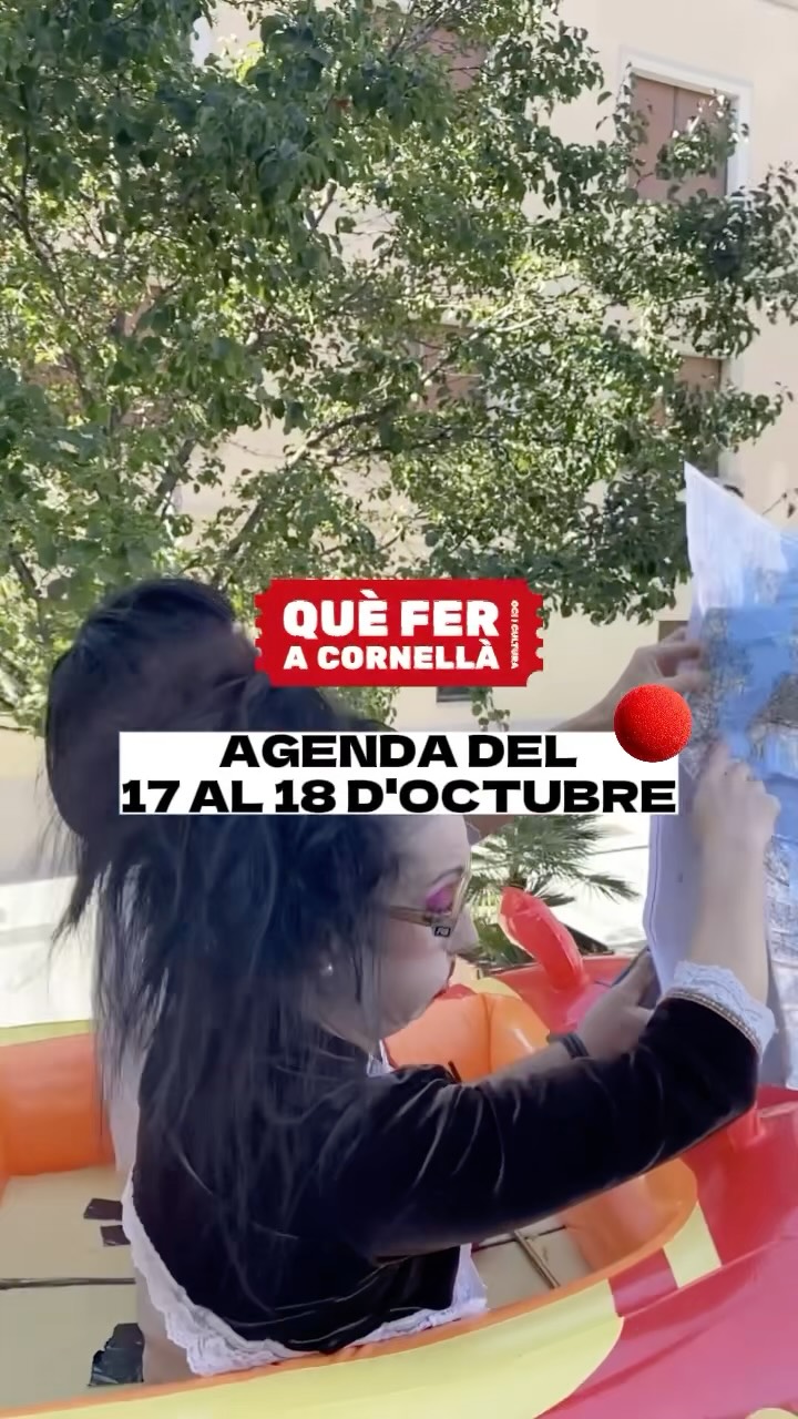 📝AGENDA de les activitats culturals i familiars a fer a #Cornellà del 17 al 18 d’octubre!

#queferacornella #cornelladellobregat #cornella #ajuntamentcornella