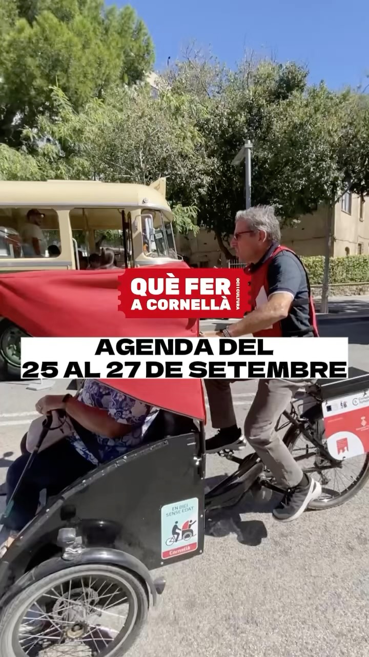 📝AGENDA de les activitats culturals i familiars a fer a #Cornellà del 25 al 27 de setembre!

#queferacornella #cornelladellobregat #cornella #ajuntamentcornella
